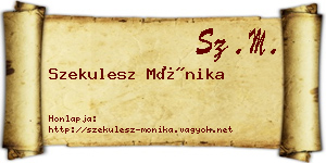 Szekulesz Mónika névjegykártya